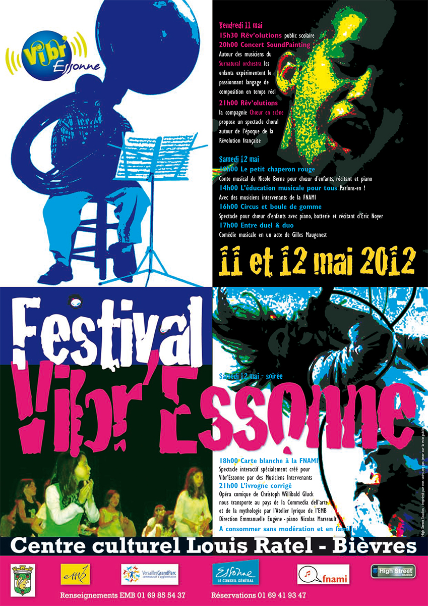 Centre Culturel Louis Ratel - Vibr'Essonne festival poster
